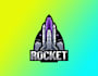 design original rocket mascot logo with my creative thinking