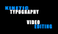 make kinetic typography or video editing