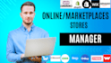 manage your shopify, woocommerce store, marketplaces stores