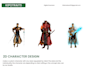 draw dnd character 2d design