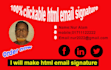 do to create HTML clickable email signature