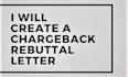 create a strong rebuttal chargeback letter for any case type