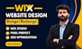 design wix website or redesign a business wix website