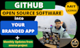 clone, fork and rebrand any github open source project with monthly maintenance