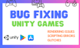 fix unity game errors and bugs
