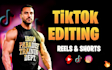 edit tik tok video, reels and shorts editing with captions