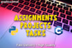 code your assignments, tasks and projects