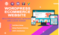 create woocommerce website, wordpress ecommerce website or online store