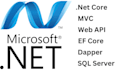develop c sharp asp dot net, core, mvc and razor application