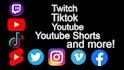 edit any kind of video for you, youtube twitch etc