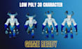 create optimized low poly rigged 3d characters for games