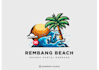 make eye catching wonderful beach logo design