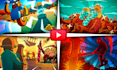 draw an actually good gaming cartoon youtube thumbnail