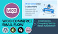 do email template campaing setup and woocommerce automation