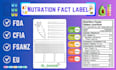 create nutrition facts label