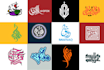 design arabic  logo , calligraphy and  typography