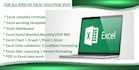 provide ms excel data reconciliation, mis solutions