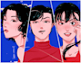 make retro anime style illustration