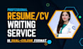 provide ats, federal, nursing, tech and professional resume and cover letter