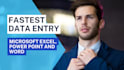 do fastest data entry power point presentation