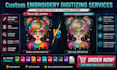 do professional embroidery digitizing and digitize image for embroidery