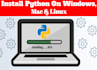 install or update python on your PC, server, cpanel