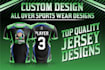 do awesome jersey design and sublimation design