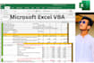 do any task of microsoft excel data entry, excel vba