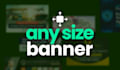 create any sized banner