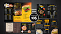 do modern restaurant menu design for cafes and bakeries