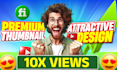 high CTR attractive youtube thumbnail with SEO
