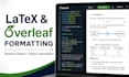 format your latex and overleaf document