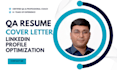write your ats resume linkedin cover letter for software qa testing
