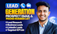 build targeted b2b prospect list, b2b lead generation and linkedin leads list