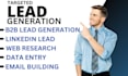 do b2b lead generation and data entry