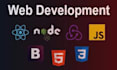 be your front end developer using  html,  css and javascript