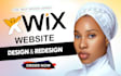 do wix website redesign wix website development wix website design wix website