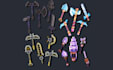 model custom minecraft tools and weapons