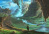 do concept art background for game visual novel environment design