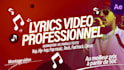 makemusic video lyrics text animation french,english,spanish