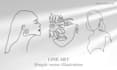 draw stylish vector line art