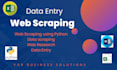 do web scraping and data mining using python