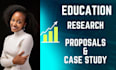 do education essays, research, articles, case studies, and projects