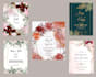 design a graceful and stunning wedding or event card