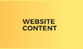 write content for your website