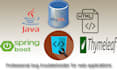 troubleshoot and solve your spring boot, mysql, thymeleaf, HTML issues fast