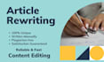 do free unique article rewriting, blog posting