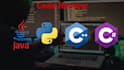 review and fix your python, cpp, c sharp and java code