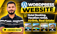 build a hotel booking, vacation rental, airbnb, real estate website in wordpress