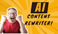 rewrite and fact check chatgpt or ai articles, blog content
